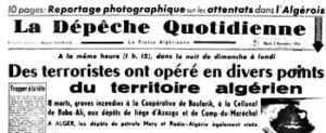 La Dépêche Quotidienne du 2 novembre 1954