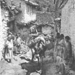 Rue d'un village kabyle, vers 1930