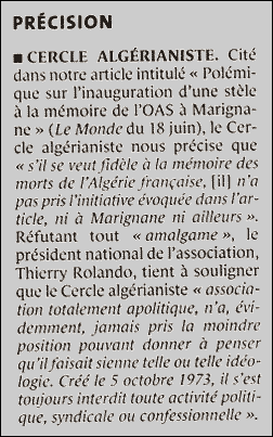 Le Monde du 6 août 2005 (page 15)