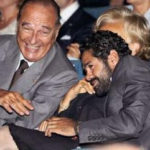 Jacques et Bernadette Chirac avec Jamel Debbouze, lors de la projection d'Indigènes.