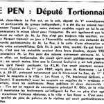 Un extrait de la première page de {Vérité-Liberté} N° 20, juin-juillet 1962.