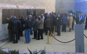 Le “Mur des disparus” de Perpignan, le 25 nov. 07, après l'inauguration.