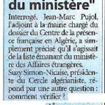 L'Indépendant du 18 février 2008.