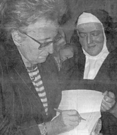 Bernadette Chirac et soeur Adalberta.