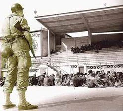 Dans le stade municipal de Philippeville – Skikda –, le 21 ou 22 août 1955 (© El Watan).