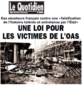 La Une du Quotidien d'Oran du 14 juillet 2010.