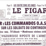 La Une du Figaro du 24-25 mars 1962.