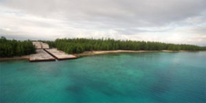 De juillet 1966 à janvier 1996, la France a procédé, sur Mururoa et Fangataufa, deux atolls de Polynésie française, à 193 tirs atmosphériques puis souterrains. (AFP/ERIC FEFERBERG)