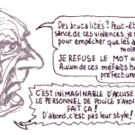 Papon à Bordeaux, le 15 octobre 1997 (Riss, «Le procès Papon», Charlie hebdo, hors-série n° 6, avril 1998).