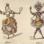 Africaine et Africain, gravure signée Louis-René Boquet c.1775.