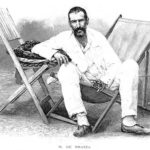 M. de Brazza, d'après une photographie faite par M. Pottier la veille du départ de l'explorateur pour la Sangha (L'Illustration du 23 Février 1895)