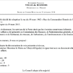 Béziers : délibération n° 20 du conseil municipal du 11 décembre 2014