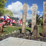 Monument dédié aux victimes des essais nucléaires dans le Pacifique, inauguré en juin 2014 à Papeete.