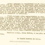 Lettre du PCA au FLN du 12 juillet 1956 acceptant « l’unification militaire » des CDL et du FLN, mais refusant la dissolution du PCA (reproduite dans l’ouvrage de Hafid Khatib cité à la note 13).