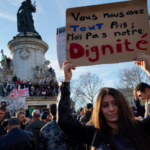 Manifestation à Paris contre un cinquième mandat de Bouteflika. © Rachida El Azzouzi