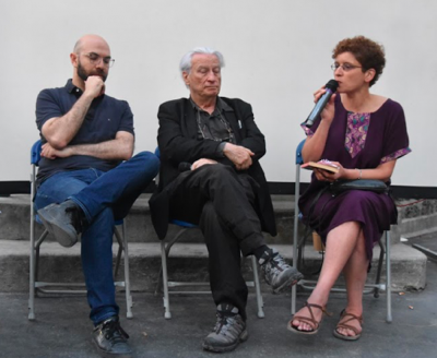 Nedjib Sidi Moussa et Gilles Manceron, historiens, et Rosa Moussaoui, journaliste à 