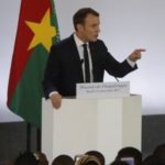 Le président français Emmanuel Macron lors de son discours à Ouagadougou, au Burkina Faso, le 28 novembre 2017. (Crédits : Reuters)