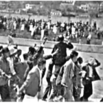 Messali Hadj porté en triomphe au stade municipal le 2 août 1936