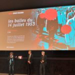 Daniel Kupferstein, le directeur du Mk2 Nation et Gilles Manceron lors de la présentation du film "Les balles du 14 juillet 1953"