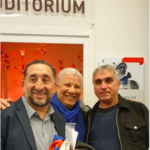 Le maire de Stains, Azedine Taïbi, le responsable de l'association Les Oranges, M'hamed Kaki, et Djoudi Bédar, habitant de Stains dont la sœur aînée, Fatima, à l'âge de 15 ans, a fait partie des victimes du 17 octobre 1961.