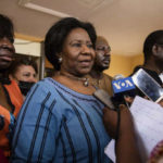 Mariam Sankara, veuve de Thomas Sankara, à Ouagadougou, le 6 avril 2022.