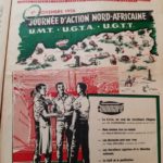 Une de L'ouvrier algérien, organe de l'UGTA, appelant à l'action le 1er novembre 1956